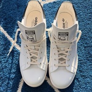 Adidas Stan Smith White and Black Sneakers